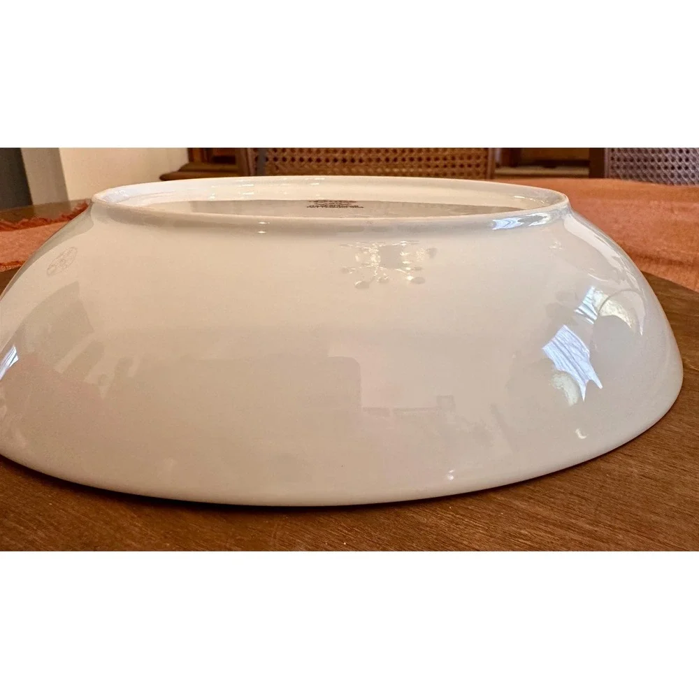Vintage‎ Fukagawa Arita Serving Bowl: Hand-Painted Pine Cone, Gold Trim